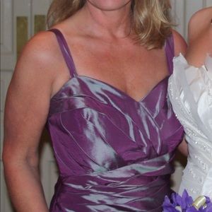 Lavender ball gown with matching cover up